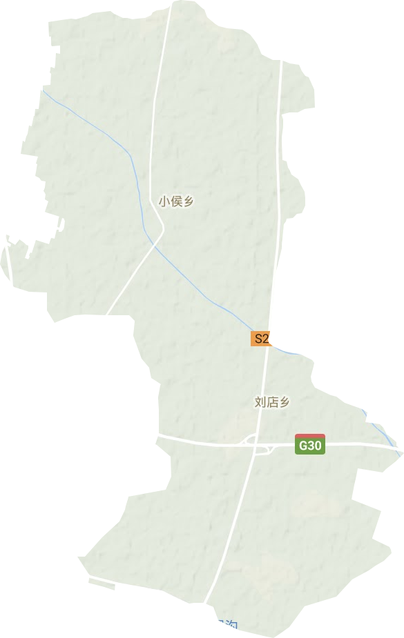 刘店乡地形地图