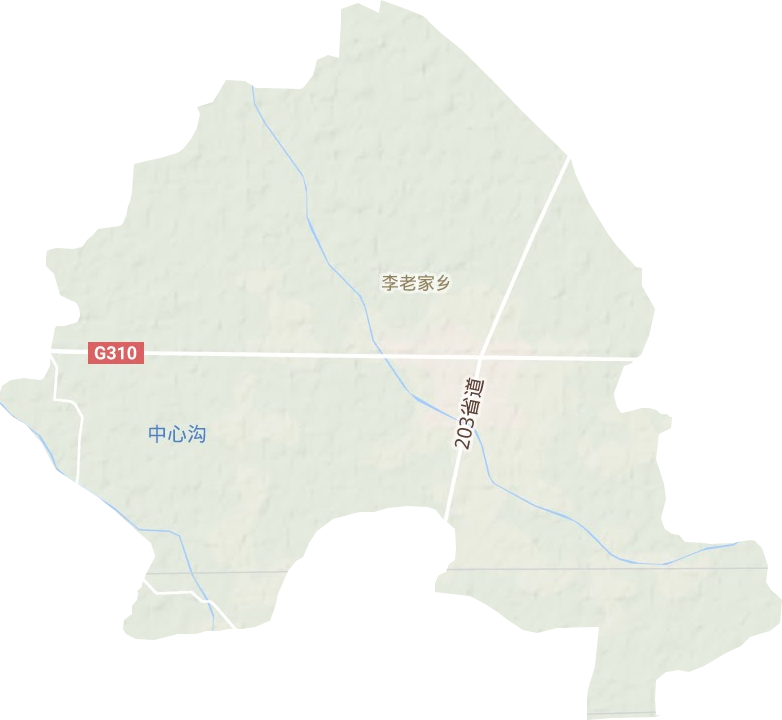 李老家乡地形地图