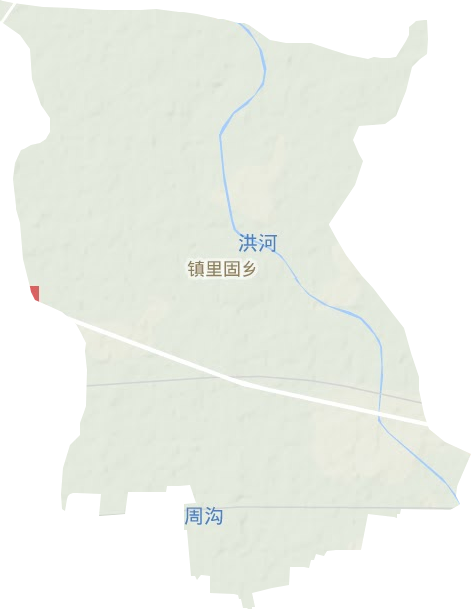 镇里固乡地形地图