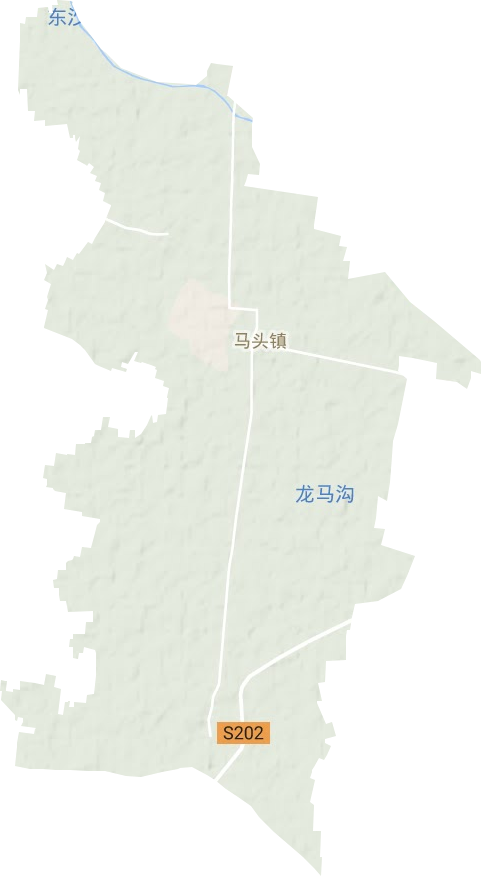 马头镇地形地图