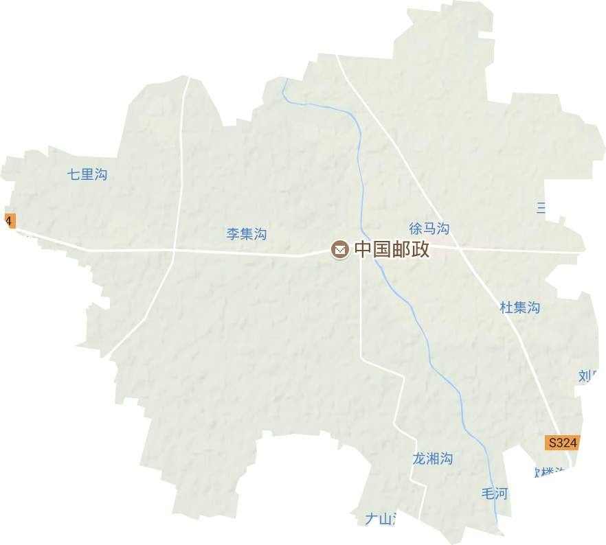 李集镇地形地图