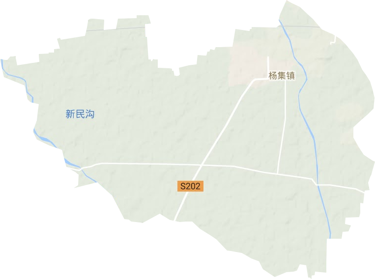 杨集镇地形地图