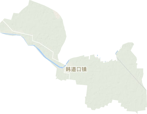 韩道口镇地形地图