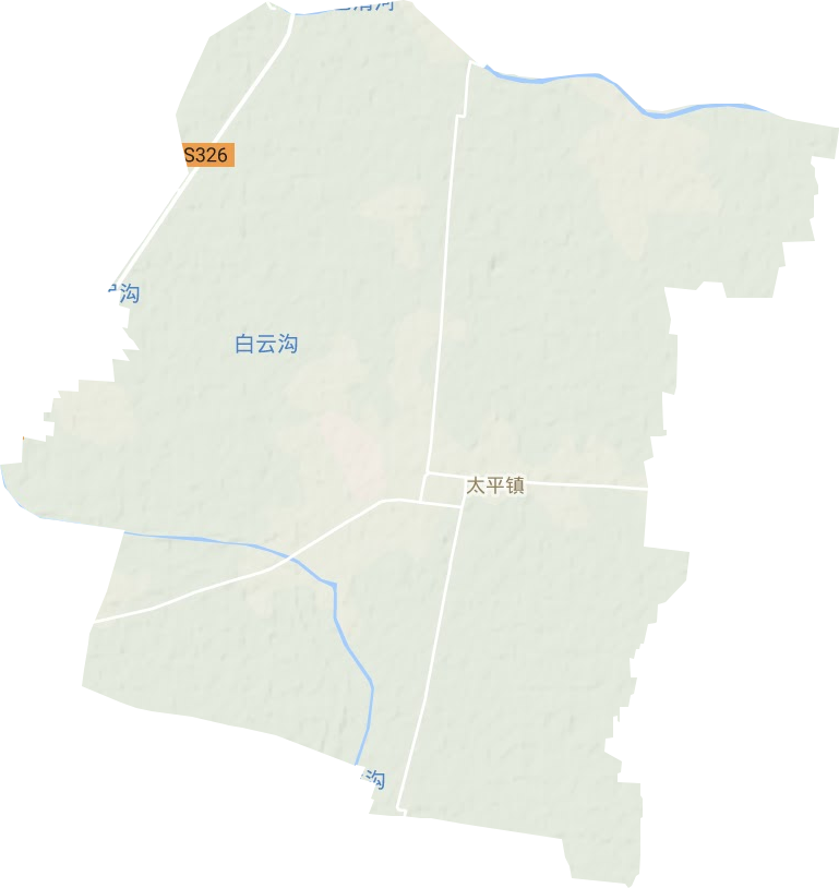 太平镇地形地图