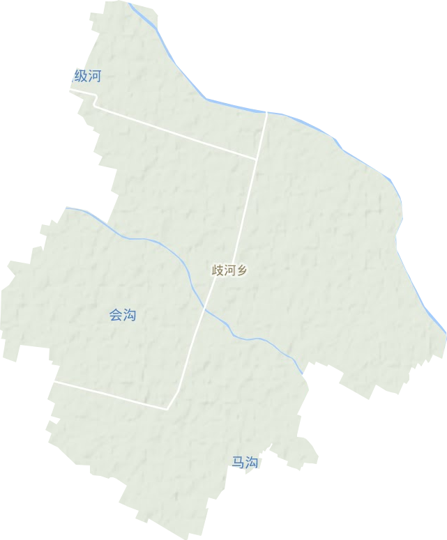 歧河乡地形地图