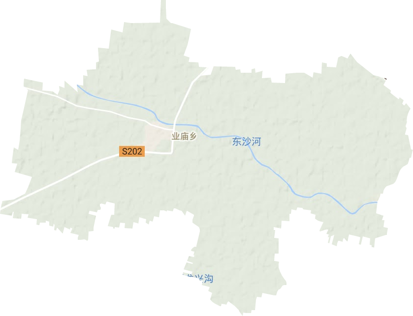 业庙乡地形地图