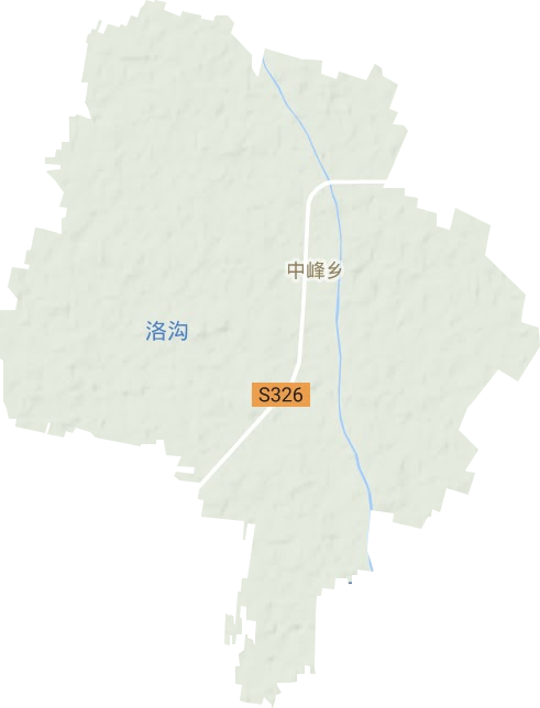 中峰乡地形地图