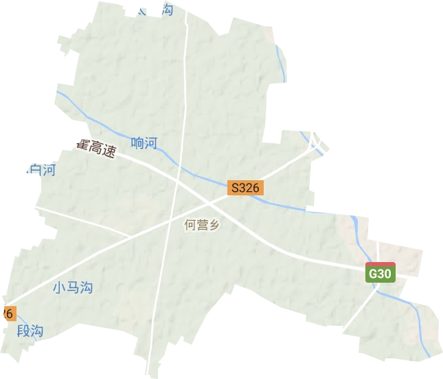 何营乡地形地图