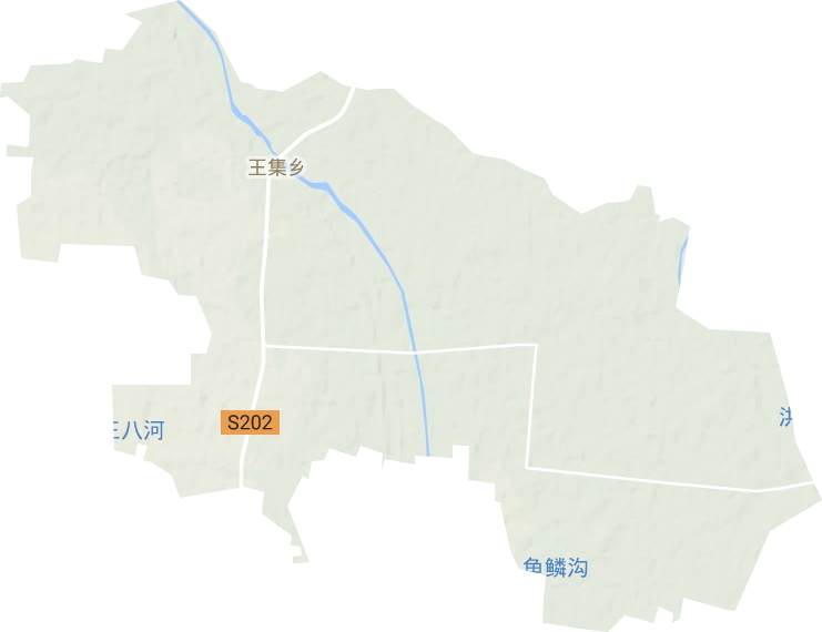 王集乡地形地图