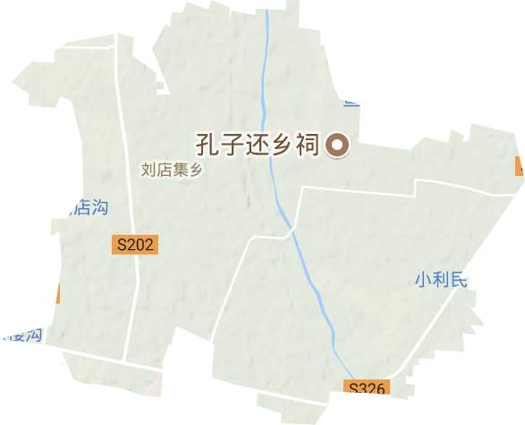 刘店集乡地形地图