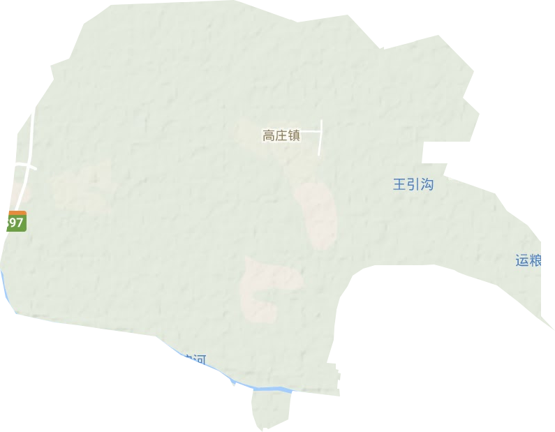 高庄镇地形地图