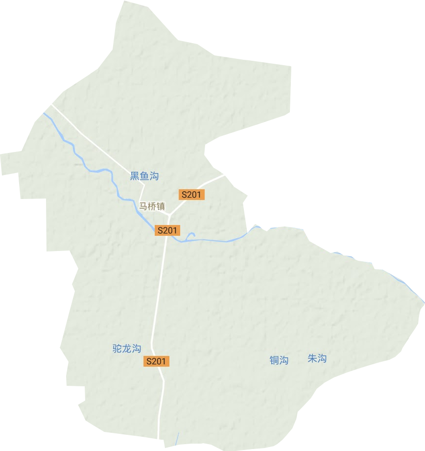马桥镇地形地图