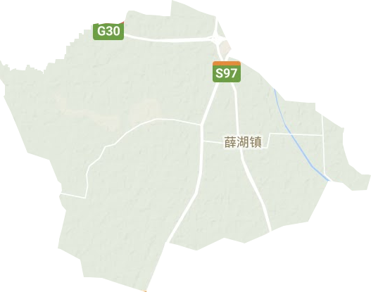 薛湖镇地形地图