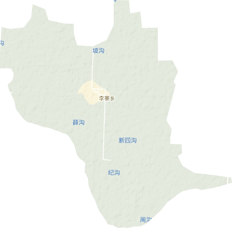 李寨镇地形地图