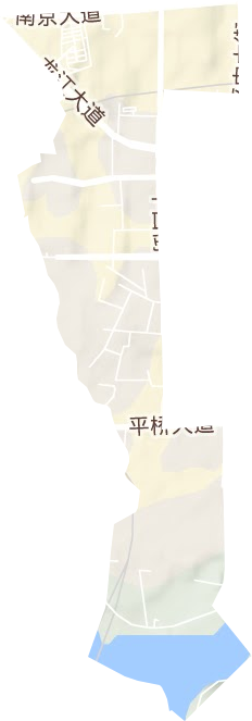 平西街道地形地图