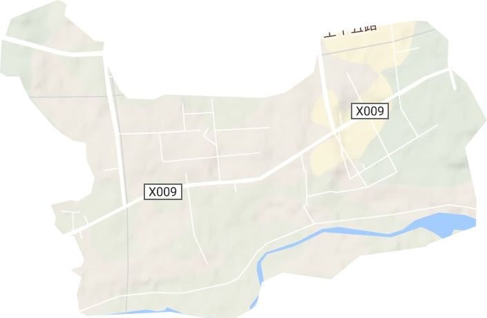 平东街道地形地图
