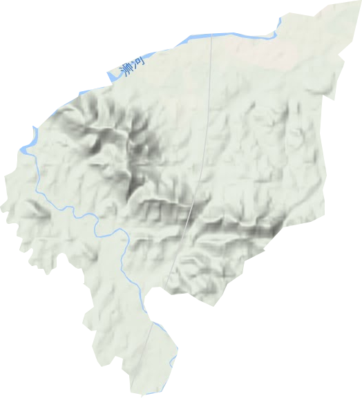 震雷山街道地形地图