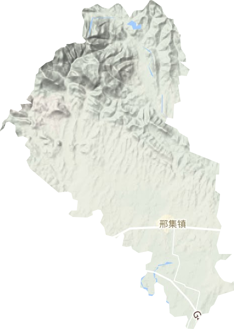 邢集镇地形地图