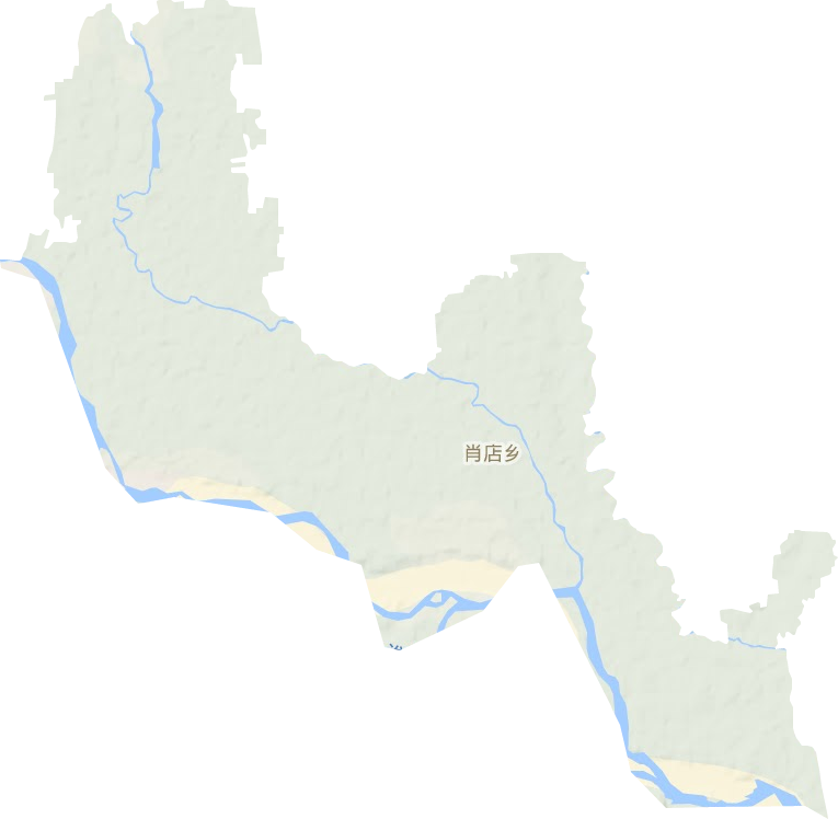肖店乡地形地图
