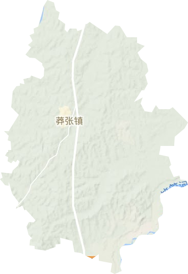 莽张镇地形地图