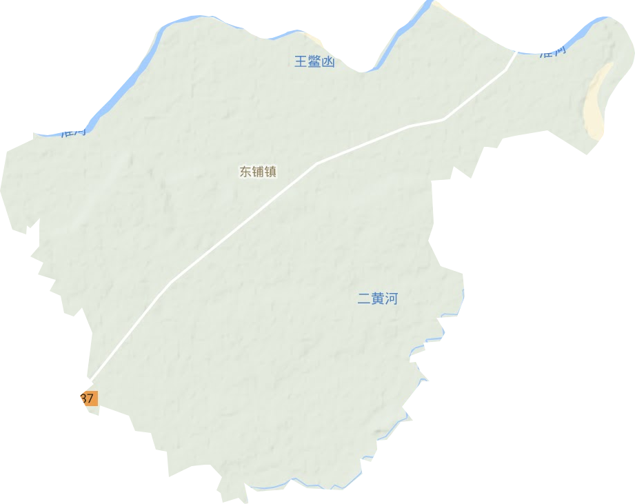 东卜镇地形地图