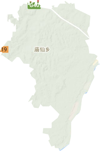 庙仙乡地形地图