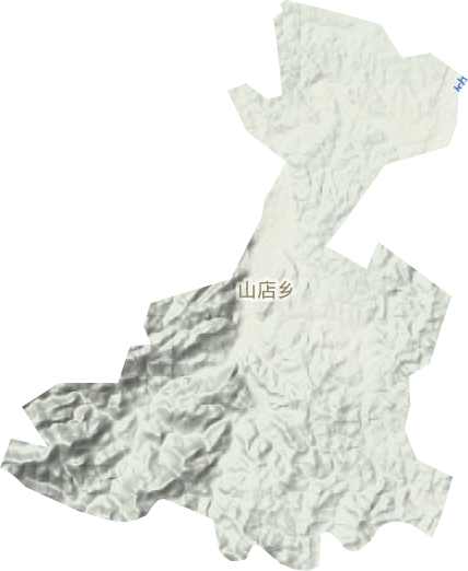 山店乡地形地图