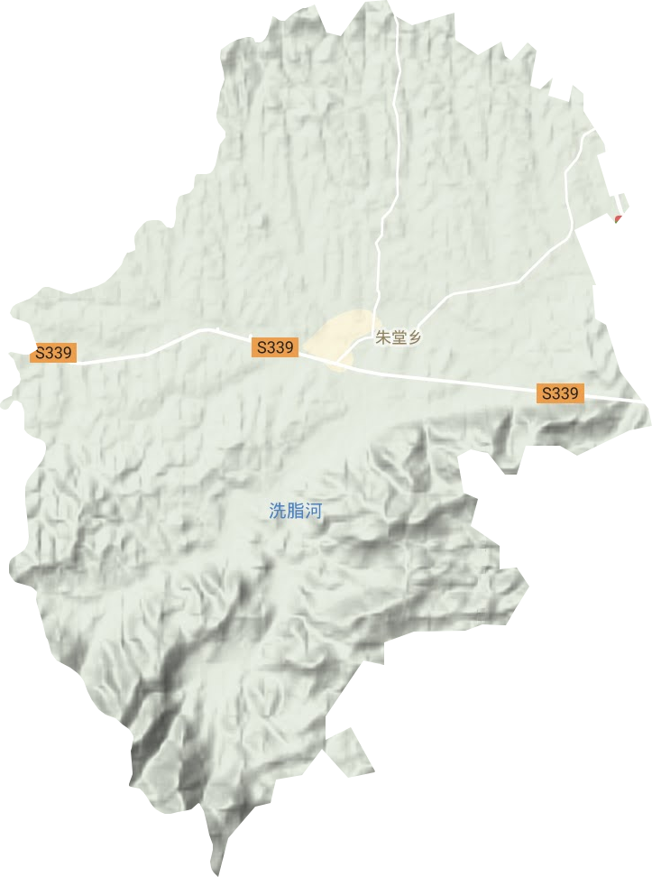 朱堂乡地形地图