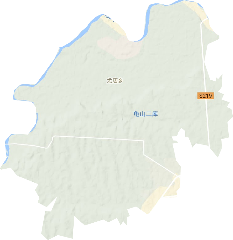 尤店乡地形地图