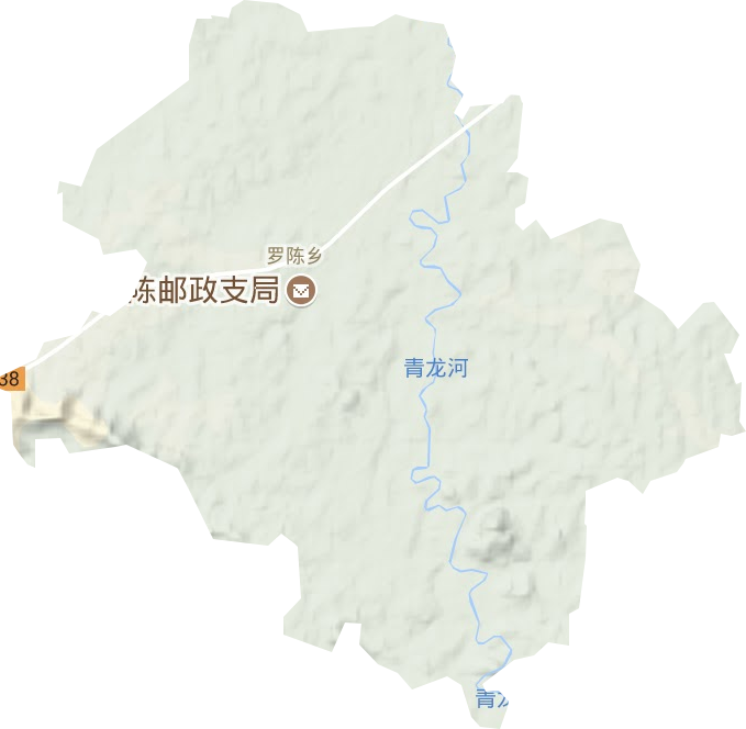 罗陈乡地形地图
