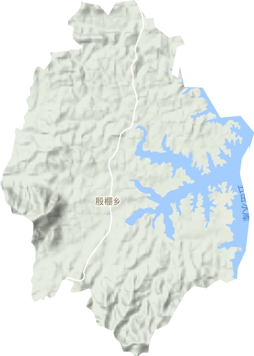 殷棚乡地形地图