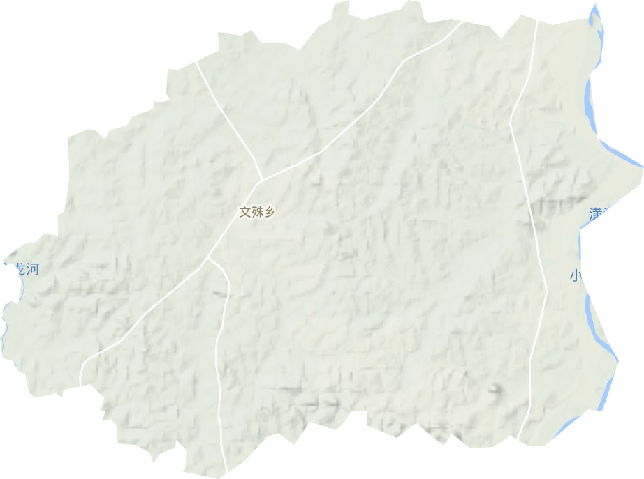 文殊乡地形地图