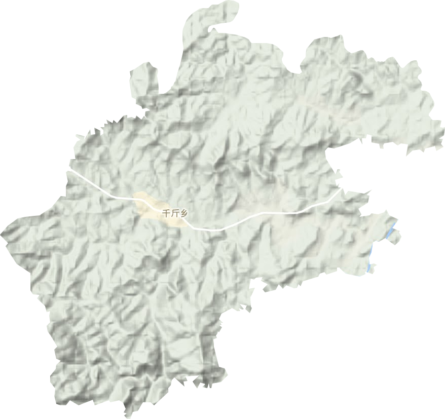 千斤乡地形地图