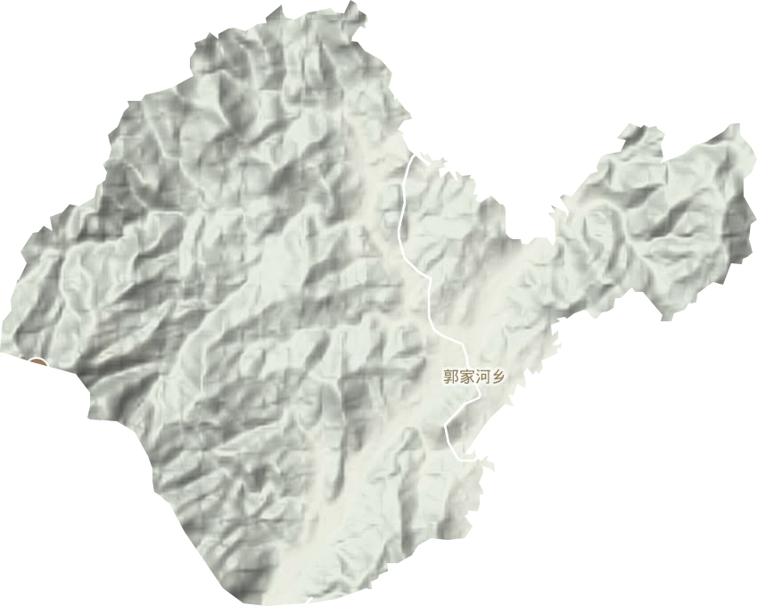 郭家河乡地形地图