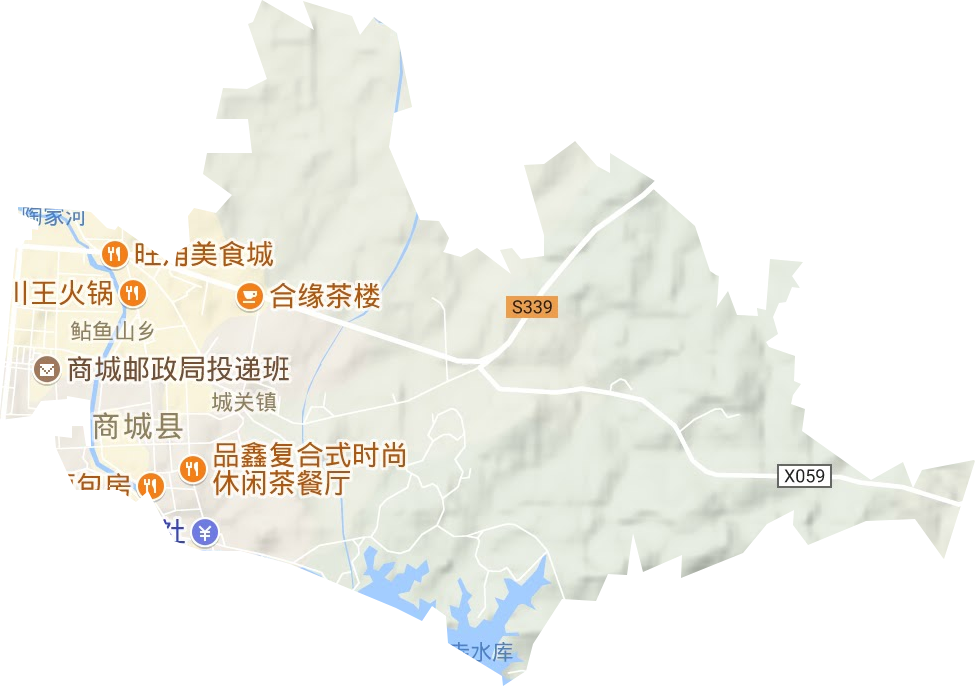 赤城街道地形地图