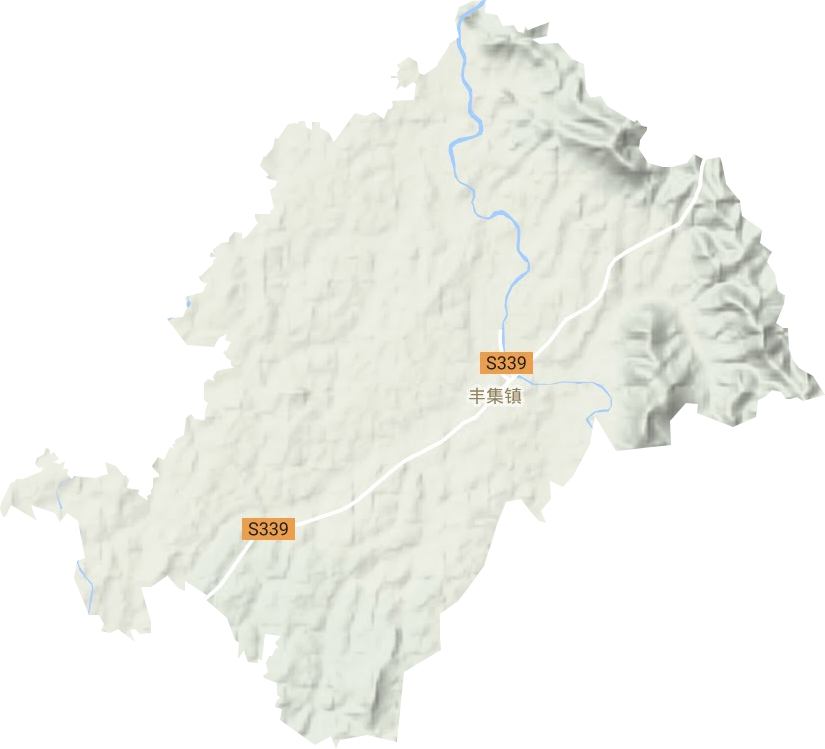 丰集镇地形地图
