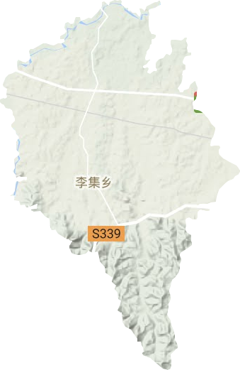 李集乡地形地图