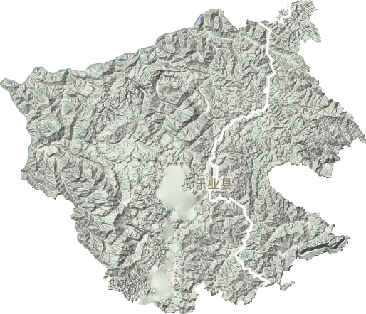 乐业县地形地图