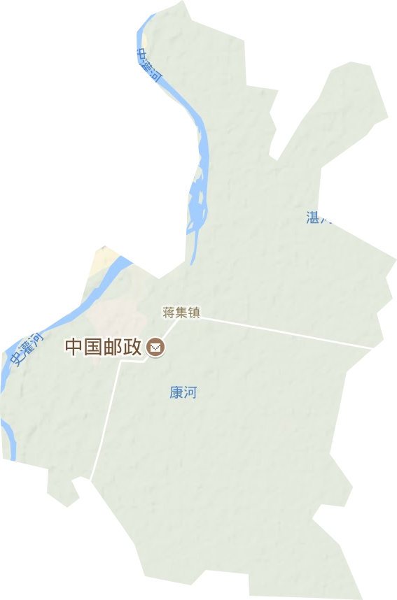 蒋集镇地形地图