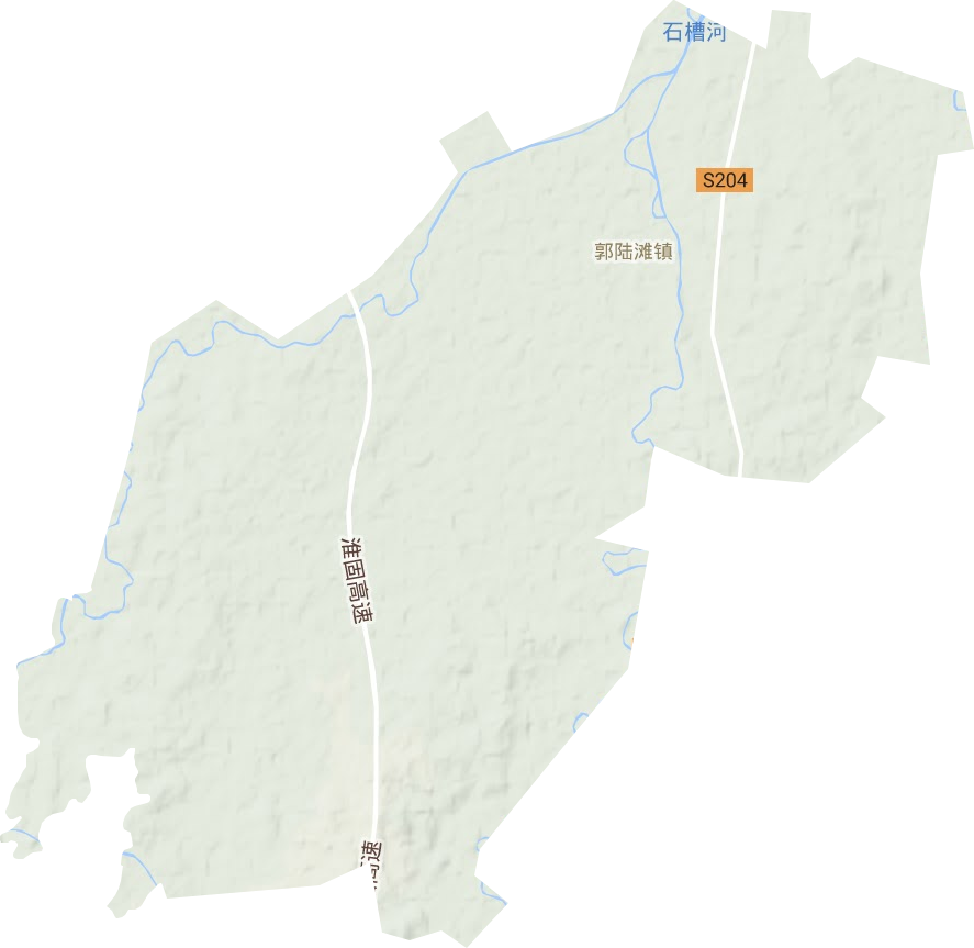 郭陆滩镇地形地图