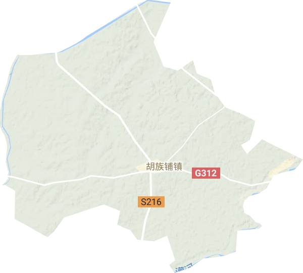 胡族铺镇地形地图
