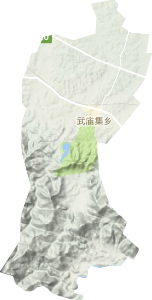 武庙集镇地形地图