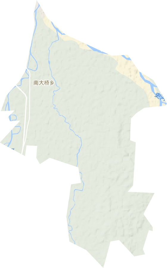南大桥乡地形地图