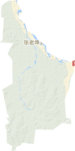 张老埠乡地形地图
