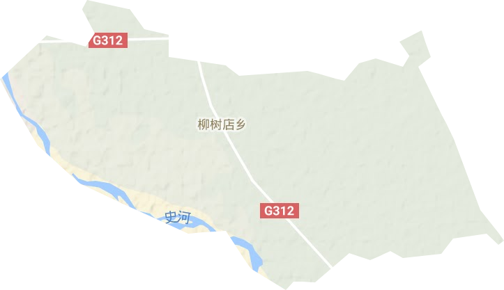 柳树店乡地形地图