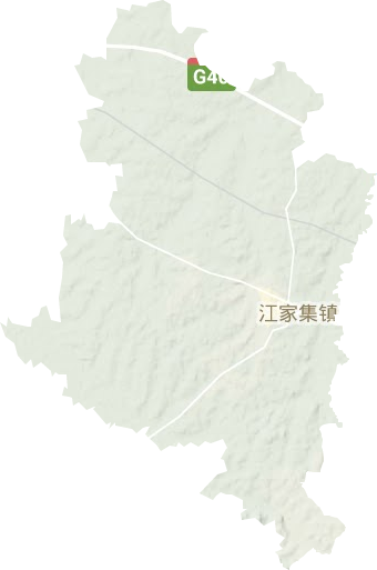 江家集镇地形地图