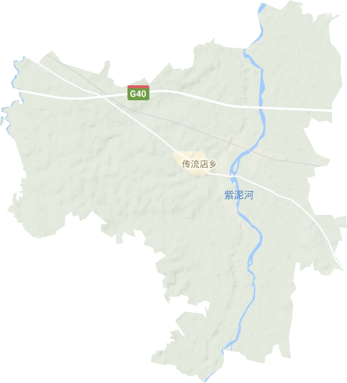 传流店乡地形地图