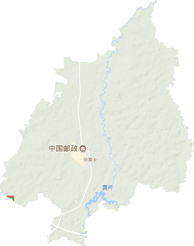 张集乡地形地图
