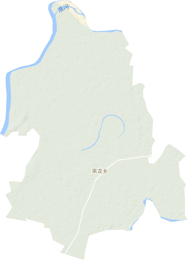 来龙乡地形地图
