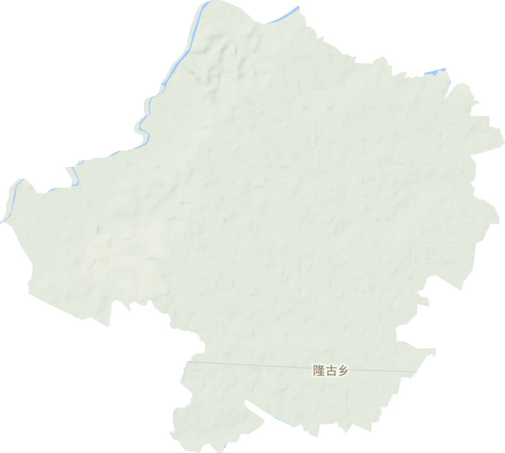 隆古乡地形地图